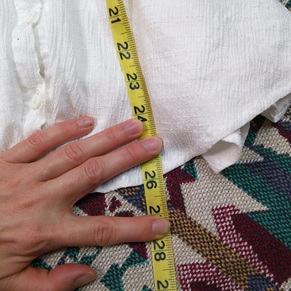 LuLu's ivory easy honey boho button front dress - Picture 7 of 8